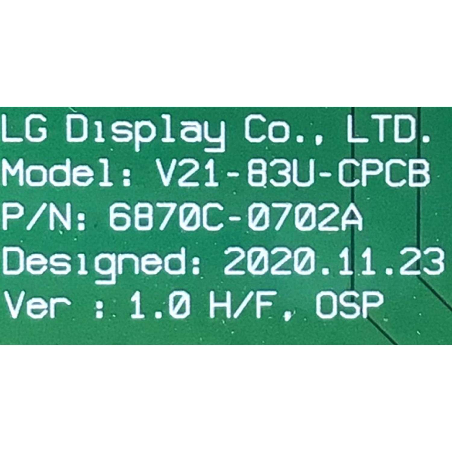 T-CON PARA TV LG / NUMERO DE PARTE 6871L-4399A / 6870C-0702A / 4399A / PANEL LE830AQD (EP)(A1) / MODELO OLED83C1PUA / OLED83C1PUA.BUSWLJR - Imagen 5